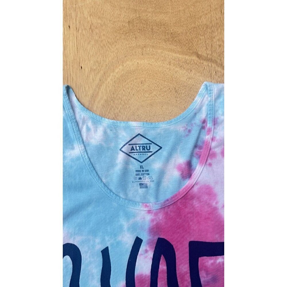 Altru Men's Cotton Tie Dye Sleeveless Surf Tank Shirt L XL - Picture 6 of 16